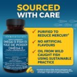 Viva Naturals Triple Strength Omega 3 Fish Oil Supplement - 2500 mg Fish Oil with Re-Esterified Omega-3 Fatty Acids including EPA and DHA for Cognitive Health & Brain Function - 90 Softgels - Image 5