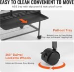 VEVOR 69" Rolling Metal Ferret Cage, Large 4-Tier Critter Nation Cage, Small Animal Cage with Ramps & Tray, Easy to Set up for Pet Rats, Hamster, Guinea Pig, Chinchilla, Squirrel, Hedgehogs, Bunny - Image 6