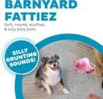 Outward Hound Fattiez Pig Plush Squeaky Dog Toy, Small - Image 3