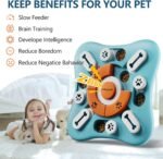 Interactive Dog Treat Puzzle Toys for IQ Training & Mental Stimulating,Fun Slow Feeder,Large Medium Small Dogs Enrichment Toys with Squeak Design - Image 3