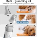 oneisall Dog Grooming Kit, Dog Grooming Clippers, Professional Pet Grooming Vacuum with 7 Pet Grooming Tools for Shedding Thick & Thin Dogs Cats Pet Hair - Image 6