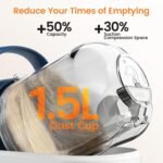 oneisall Dog Grooming Kit, Dog Grooming Clippers, Professional Pet Grooming Vacuum with 7 Pet Grooming Tools for Shedding Thick & Thin Dogs Cats Pet Hair - Image 8