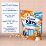 INABA Churu Bites for Dogs, Soft & Chewy Dog Treats with Vitamin E, 11.9 Grams Each Tube, 20 Tubes, Chicken & Cheese Variety Box - Image 4