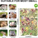 Rabbit Toys 12pcs Bunny Toy Guinea Pig Treats Timothy Hay Chew Toys Chips with Herbal Flowers Hamster Snacks Chinchillas Gerbils for Teeth Apple Sticks Sweet Bamboo - Image 5