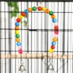 PawHut 52" Bird Cage for Budgies Cockatiels Canaries Lovebirds Finches with Rolling Stand, Toys, Removable Tray, Storage Shelf, Black - Image 9