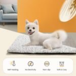 Self Warming Cat Bed Self Heating Cat Dog Mat 29.1 x 18.9 inch Extra Warm Thermal Pet Pad for Indoor Outdoor Pets with Removable Cover Non-Slip Bottom Washable Light Grey Non Electric - Image 5