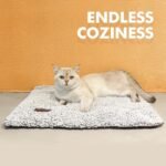 Self Warming Cat Bed Self Heating Cat Dog Mat 29.1 x 18.9 inch Extra Warm Thermal Pet Pad for Indoor Outdoor Pets with Removable Cover Non-Slip Bottom Washable Light Grey Non Electric - Image 8