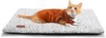 Self Warming Cat Bed Self Heating Cat Dog Mat 29.1 x 18.9 inch Extra Warm Thermal Pet Pad for Indoor Outdoor Pets with Removable Cover Non-Slip Bottom Washable Light Grey Non Electric - Image 9
