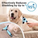 MIU Color Pet Grooming Brush, Deshedding Tool for Dogs & Cats, Effectively Reduces Shedding by up to 95% for Short Medium and Long Pet Hair - Image 4