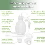 haakaa Supplemental Feeding Tube & Pouch Set, Baby Supplemental Nursing System, SNS Breastfeeding System, Food Grade Silicone, New Upgraded Design with Dual Tube Flow Control - Image 5