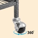 Yaheetech Metal Rolling Critter Nation Cage for Adult Rats/Ferrets/Chinchillas/Guinea Pigs Small Animal Cage w/Removable Ramp & Platform Black - Image 9