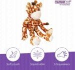 MULTIPET Swingin Safari Giraffe Large Plush Dog Toy with Extra Long Arms and Legs with Squeakers, 22-Inch, Yellow, L (Pack of 1), 22372 - Image 4