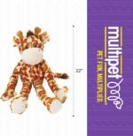 MULTIPET Swingin Safari Giraffe Large Plush Dog Toy with Extra Long Arms and Legs with Squeakers, 22-Inch, Yellow, L (Pack of 1), 22372 - Image 6
