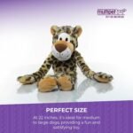 MULTIPET Swingin Safari Giraffe Large Plush Dog Toy with Extra Long Arms and Legs with Squeakers, 22-Inch, Yellow, L (Pack of 1), 22372 - Image 8