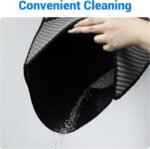 CATLINK Cat Litter Mat Double Layer for Automatic Cat Litter Box, Easy to Clean Kitty Litter Mats for Floor, Scatter Control, Black - Image 5