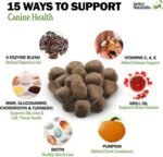 Deley Naturals Dog Multivitamins Chewable - 15 in 1 Dog Vitamins and Supplements for Immune System, Skin, Joint Support & Digestion - Multivitamin with MSM, Glucosamine & Chondroitin for All Ages - Image 3
