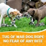 Ycozy XXL 6-Knot Dog Rope Toy for Large Dogs Aggressive Chewers 100cm Heavy Duty Dog Teething Chew Toy Puppy Almost Indestructible Cotton - Image 8