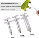 Manual Feeding Rearing Gavage Crop Needle Curved Medication Tube Cage Birds Mice Parrot Feeding Syringe (20 ml) - Image 3