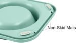 Cat Food Bowls, Cat Bowls Non-Skid and Non-Spill Silicone Pads with PP Stand, Removable Stainless Steel Food and Water Dishes for Cats, Small Size Dogs - Image 5