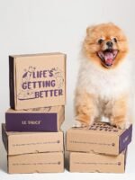 LE TAUCI Ceramic Slow Feeder Dog Bowls Small Breed, 0.6 Cups Dog Food Dish for Fast Eaters, Puzzle Bowl for Small Dogs and Cats,Vortex Blue - Image 4