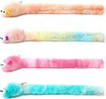 Chiwava 4 Packs 15 Inch Long Soft Plush Cat Toys Mice with Bell Rustle Sound Small Mouse Activity Interactive Toy - Image 3