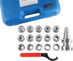 Accusize Industrial Tools Cat40 Shank and 15 Pc Er40 Collet Set with Wrench in Fitted Strong Box, 1/8 to 1 inch, Ct40-Er40 - Image 4