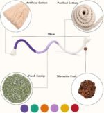 3-Pack Bent Cat Rope Toy, Pet Chew Toys, Interactive Tease Toys for Cats and Kittens, Bite-Proof Playthings, Cotton Rope Kitten Toys for Dental Care and Stress Relief, Pet Supplies - Image 4