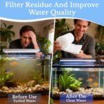 Aquarium Filter Pad - Aquarium Filter Media,39.4 x 11.8in Media Roll for Fish Tank, Ponds,Garden, Saltwater,Fershwater,Plant, Trutle(White) (1) - Image 4