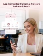 Momcozy Breast Pump Hands Free Upgraded Mobile Flow | M9, App Discreet Control with Personalized Multi-Modes & 15 Levels, Wearable Breast Pump 24mm (Cozy Red, 2 Count) - Image 4