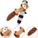 JOYELF Plush Squeaky Dog Toys,No Stuffing Dog Toys for Medium Dogs and Large Dogs, Interactive Dog Toys with Squeaky and Crinkle Paper- Fox and Raccoon - Image 6