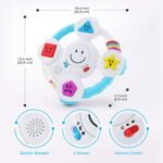 BEST LEARNING My Spin & Learn Steering Wheel - Interactive Educational Toys for 6 to 36 Months Old - Learn Colors, Shapes, Feelings & Music - Baby Boy or Girl Birthday Gift - Image 9