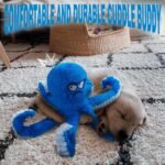 LEGEND SANDY Tough Dog Toys, Stuffed Chew Large Dog Toys to Keep Them Busy, Interactive Squeaky Tug of War Doggie Toy, Crinkle Blue Octopus - Image 9