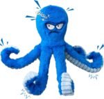 LEGEND SANDY Tough Dog Toys, Stuffed Chew Large Dog Toys to Keep Them Busy, Interactive Squeaky Tug of War Doggie Toy, Crinkle Blue Octopus - Image 10