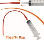 5 Pieces Lamb Feeding Tubes, Red Flexible Rubber Replacement Tubing Supplies for Lamb,Sheep,Piglet,Rabbit,Puppy Feeding (16 Inch x 16FR) (5 Pack, 16 FR) - Image 6