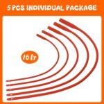 5 Pieces Lamb Feeding Tubes, Red Flexible Rubber Replacement Tubing Supplies for Lamb,Sheep,Piglet,Rabbit,Puppy Feeding (16 Inch x 16FR) (5 Pack, 16 FR) - Image 7