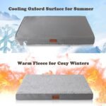 JOLLYVOGUE Dog Bed Large, Orthopedic Dog Bed Support Egg Crate Foam Dog Beds, Soft & Cozy Pet Bed Mat with Removable Washable Cover (Large, Dark Grey, Up to 75 lbs) - Image 5