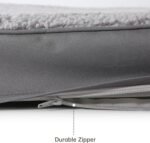 JOLLYVOGUE Dog Bed Large, Orthopedic Dog Bed Support Egg Crate Foam Dog Beds, Soft & Cozy Pet Bed Mat with Removable Washable Cover (Large, Dark Grey, Up to 75 lbs) - Image 8