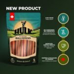 6-inch Bully Sticks for Dogs, Natural Scent & Long Lasting Dog Dental Chews All Natural & Single Ingredient, Beef Dog Treat with No Artificial Flavor or Preservative (Pack of 5) - Image 3