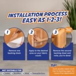 12 Pack Cat Scratch Furniture Protector Tape Sheets – Double-Sided Sticky Training (5 XL, 5 Large, 2 Medium) – Anti-Scratch Couch & Sofa Guard – Clear – Not for Leather, Velvet, Microfiber - Image 4