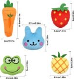 Cat Catnip Toys, 5Pcs Soft Plush Cat Interactive Toys Cat Chewing Pillow Toys Kitten Toys Catnip Teeth Cleaning Toys for Cat Kitten Biting Chewing Kicking and Indoor Interactive - Image 3