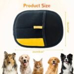 Pet Hair Remover, Electrostatic Pet Hair Removal Gloves for Reusable Cat & Dog,Cat Grooming Gloves, Animal Fur Removal Tool (1) - Image 4