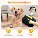 Pet Hair Remover, Electrostatic Pet Hair Removal Gloves for Reusable Cat & Dog,Cat Grooming Gloves, Animal Fur Removal Tool (1) - Image 7