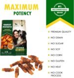 Dog Treats Sweet Potato Chews Wrapped Chicken & Pet Natural Food 300 GR - Gateries Pour Chien & Bully Sticks Replacement for Training Small, Medium & Large Breed Dogs & Healthy Dried Snacks in Bulk - Image 8