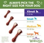 Whimzees Natural Grain Free Long Lasting Dental Dog Treats, Daily Use Packs, Extra Small Brushzees Bag of 28, Vegetable, 7.41oz - Image 8