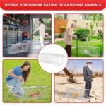 Live Animal Traps - 78 * 32 * 28CM Humane Animal Trap for Stray Cats Raccoons, Squirrel, Skunk, Mole, Groundhog, Armadillo, Rabbit - Humane Rat Trap Indoor Outdoor - Image 8