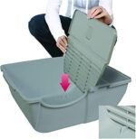 Omega Paw Self Cleaning Cat Litter Box, Roll 'N Clean Litter Box, Large Size for Large Cats and Multiple Cat Households, Brown Color, Model RA20 - Image 4