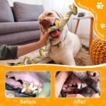 Norvy XXL 6-Knot Dog Rope Toy for Large Dogs Aggressive Chewers 100cm Heavy Duty Dog Rope Almost Indestructible Dog Tug Toy Puppy Teething Toys Natural Cotton - Image 6