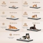 EHEYCIGA Large Dog Bed, Orthopedic Dog Beds for Large Dogs, Washable Big Dog Mattress with Removable Cover and Non-Slip Bottom, Pet Bed with Foam, Beige - Image 5