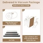 EHEYCIGA Large Dog Bed, Orthopedic Dog Beds for Large Dogs, Washable Big Dog Mattress with Removable Cover and Non-Slip Bottom, Pet Bed with Foam, Beige - Image 6