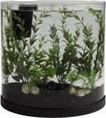 Tetra Bubbling LED Aquarium Kit 3 Gallons, Half-Moon Fish Tank With Color-Changing Light Disc - Image 5